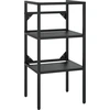 Image de vidaXL Salle de bain bâti-support de lavabo noir 40x38x83 cm fer