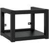 Image de vidaXL Salle de bain bâti-support lavabo mural noir 40x38x31 cm fer