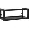 Image de vidaXL Salle de bains bâti-support lavabo mural noir 79x38x31 cm fer