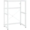Image de vidaXL Salle de bain bâti-support de lavabo blanc 59x38x83 cm fer
