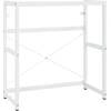 Image de vidaXL Salle de bain bâti-support de lavabo blanc 79x38x83 cm fer