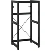 Image de vidaXL Salle de bain bâti-support de lavabo noir 40x38x83 cm fer