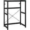 Image de vidaXL Salle de bain bâti-support de lavabo noir 59x38x83 cm fer