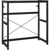 Image de vidaXL Salle de bain bâti-support de lavabo noir 79x38x83 cm fer