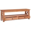 Image de vidaXL Armoire TV 115x30x40 cm bois massif acajou
