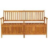 Image de vidaXL Banc coffre 148 cm bois massif acacia