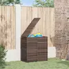 Image de vidaXL Coffre à coussins de jardin en rotin PE 100x49x103,5 cm brun