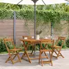Image de vidaXL Table de jardin pliante 110 cm en bois massif d'acacia