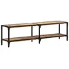 Image de vidaXL Armoire TV 150x30x41 cm en bois massif de manguier