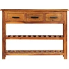 Image de vidaXL Sideboard avec 3 tiroirs 110x30x80 cm bois massif acacia