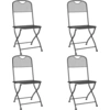 Image de vidaXL Chaises de jardin pliantes 4 pcs. Grillage déployé Anthracite