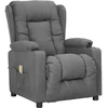 Image de Fauteuil de massage, gris clair, recouvert de tissu Lumarko !