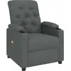 Image de vidaXL Fauteuil de massage gris foncé Tissu