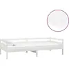 Image de vidaXL Lit de jour avec matelas 90x200 cm blanc pin massif