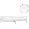 Image de vidaXL Lit de jour avec matelas 90x200 cm blanc pin massif