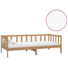Image de vidaXL Lit de jour avec matelas 90x200 cm Pin massif brun miel