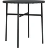 Image de vidaXL Beistelltisch Schwarz 45 cm Poly Rattan