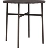 Image de vidaXL Table d'appoint brune 45 cm Poly rotin