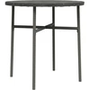 Image de vidaXL Table d'appoint Gris 45 cm Poly rotin