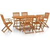 Image de vidaXL Ensemble de jardin 7 pièces 180x90x75 cm bois massif acacia