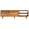 Image de vidaXL Armoire TV en bois massif d'acacia finition miel 140x30x40 cm