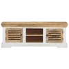 Image de vidaXL Armoire TV 110x30x40 cm en bois massif de manguier