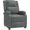 Image de vidaXL Fauteuil relax gris foncé Tissu