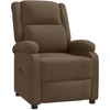 Image de vidaXL Fauteuil relax brun Tissu