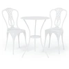 Image de vidaXL Ensemble Bistro 3 pièces fonte d'aluminium blanc