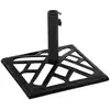Image de vidaXL Pied de parasol noir 44x44x31 cm Fonte