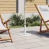 Image de vidaXL Pied de parasol blanc 40x40x32 cm Fonte