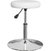 Image de vidaXL Chaises de salle à manger 4 pcs. Blanc Similicuir