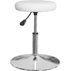 Image de vidaXL Chaises de salle à manger 6 pcs. Blanc Similicuir