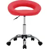 Image de vidaXL Chaise de salle à manger pivotante rouge similicuir