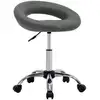 Image de vidaXL Chaise de salle à manger pivotante Gris Similicuir