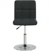 Image de vidaXL Chaise de salle à manger noire en similicuir