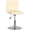 Image de vidaXL Chaise de salle à manger 4 pcs. Pivotant Tissu Crème
