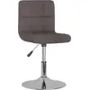Image de vidaXL Chaise de salle à manger 4 pcs. Tissu taupe pivotant