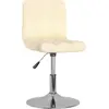 Image de vidaXL Chaises de salle à manger 6 pcs. Pivotant Tissu Crème