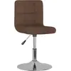Image de vidaXL Chaises de salle à manger 6 pcs. Pivotant Marron Tissu