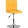 Image de vidaXL Chaise de salle à manger pivotante 6 pcs. Tissu jaune