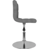 Image de vidaXL Chaise de salle à manger Tissu gris clair pivotant