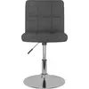 Image de vidaXL Chaise de salle à manger pivotante Tissu gris foncé