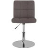 Image de vidaXL Chaise de salle à manger Tissu Taupe pivotant
