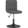 Image de vidaXL Chaise de salle à manger 6 pcs. Pivotant Gris foncé Velours