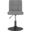 Image de vidaXL Chaise de salle à manger Pivotante Gris clair Velours