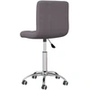 Image de vidaXL Chaise de salle à manger Tissu Taupe pivotant