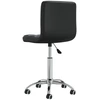 Image de vidaXL Chaise de salle à manger pivotante noir similicuir