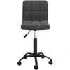 Image de vidaXL Chaise de salle à manger pivotante noir velours