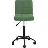Image de vidaXL Chaise de salle à manger pivotante vert foncé velours